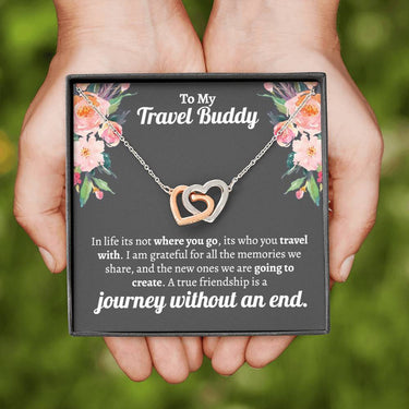 Travel Buddy Interlocking Hearts Necklace - Love You This Much